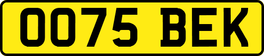 OO75BEK
