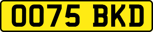 OO75BKD