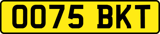 OO75BKT