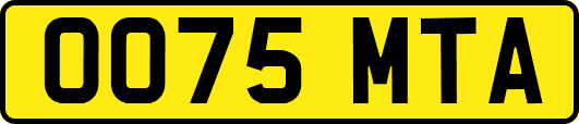 OO75MTA
