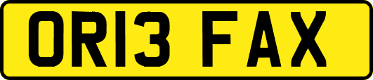 OR13FAX