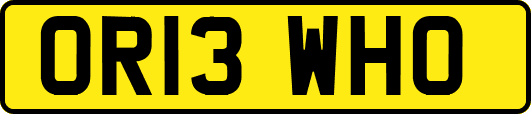 OR13WHO