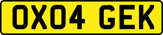OX04GEK