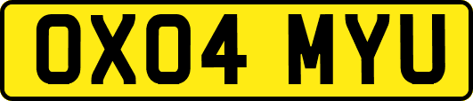 OX04MYU