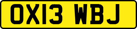 OX13WBJ