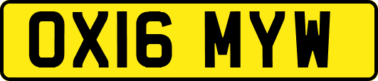 OX16MYW