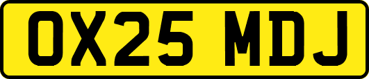 OX25MDJ