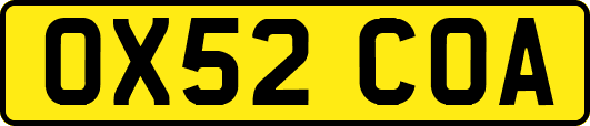 OX52COA