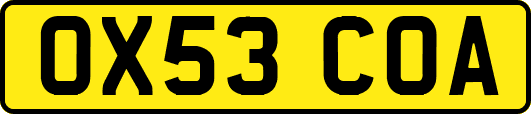 OX53COA