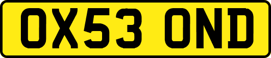 OX53OND