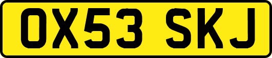 OX53SKJ