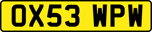 OX53WPW