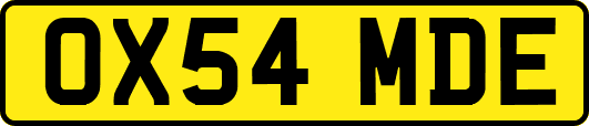 OX54MDE