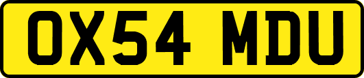 OX54MDU