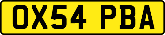OX54PBA