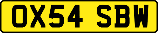 OX54SBW