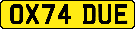 OX74DUE