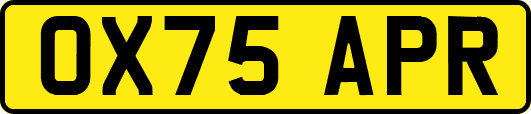 OX75APR