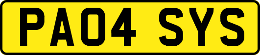 PA04SYS