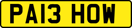 PA13HOW