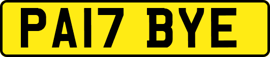 PA17BYE