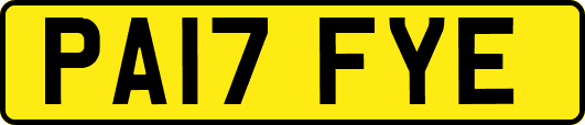 PA17FYE