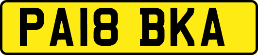 PA18BKA