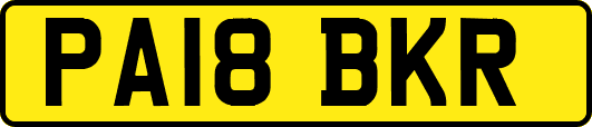 PA18BKR