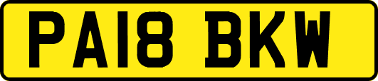 PA18BKW