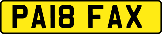 PA18FAX