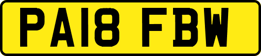 PA18FBW