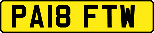 PA18FTW