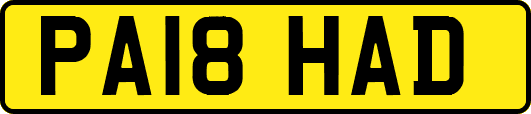 PA18HAD