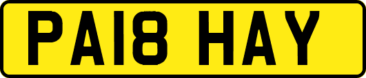 PA18HAY