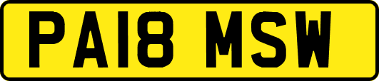 PA18MSW