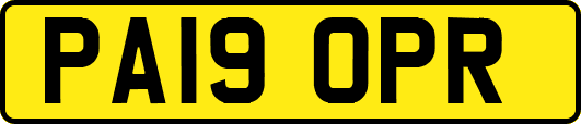 PA19OPR