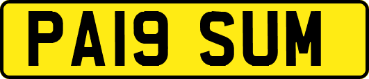 PA19SUM