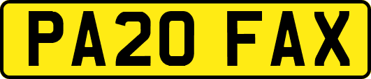 PA20FAX