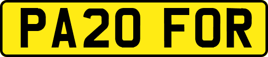 PA20FOR