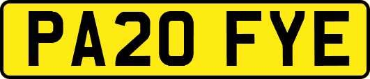 PA20FYE