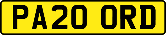 PA20ORD