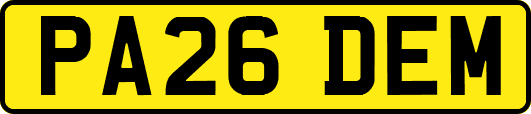 PA26DEM