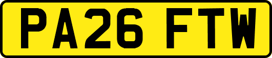 PA26FTW