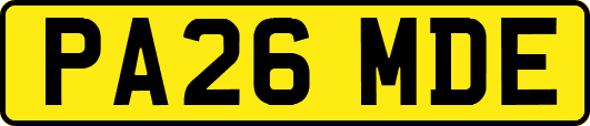 PA26MDE