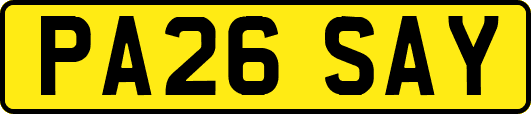 PA26SAY
