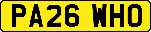 PA26WHO