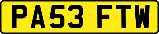 PA53FTW