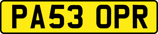 PA53OPR