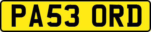 PA53ORD