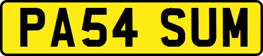 PA54SUM